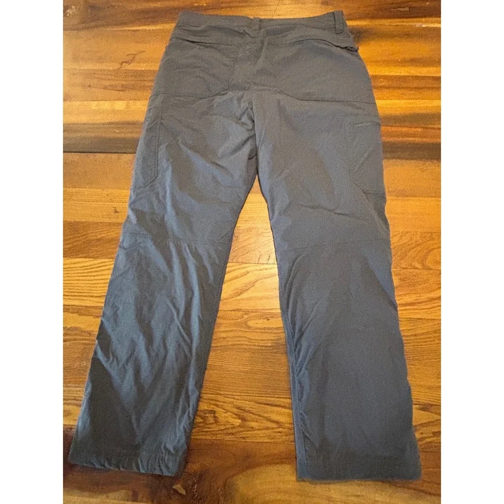 LL Bean Fleece Lined Cargo Pants Mens 32x30 Charcoal Grey Hiking